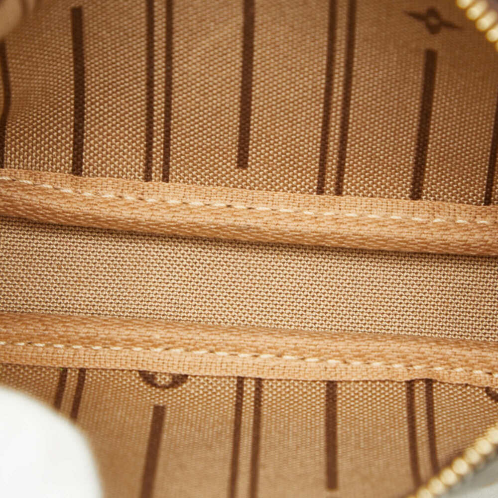 LOUIS VUITTON Brown Monogram Leather Pochette Pouch - Picture 8 of 11